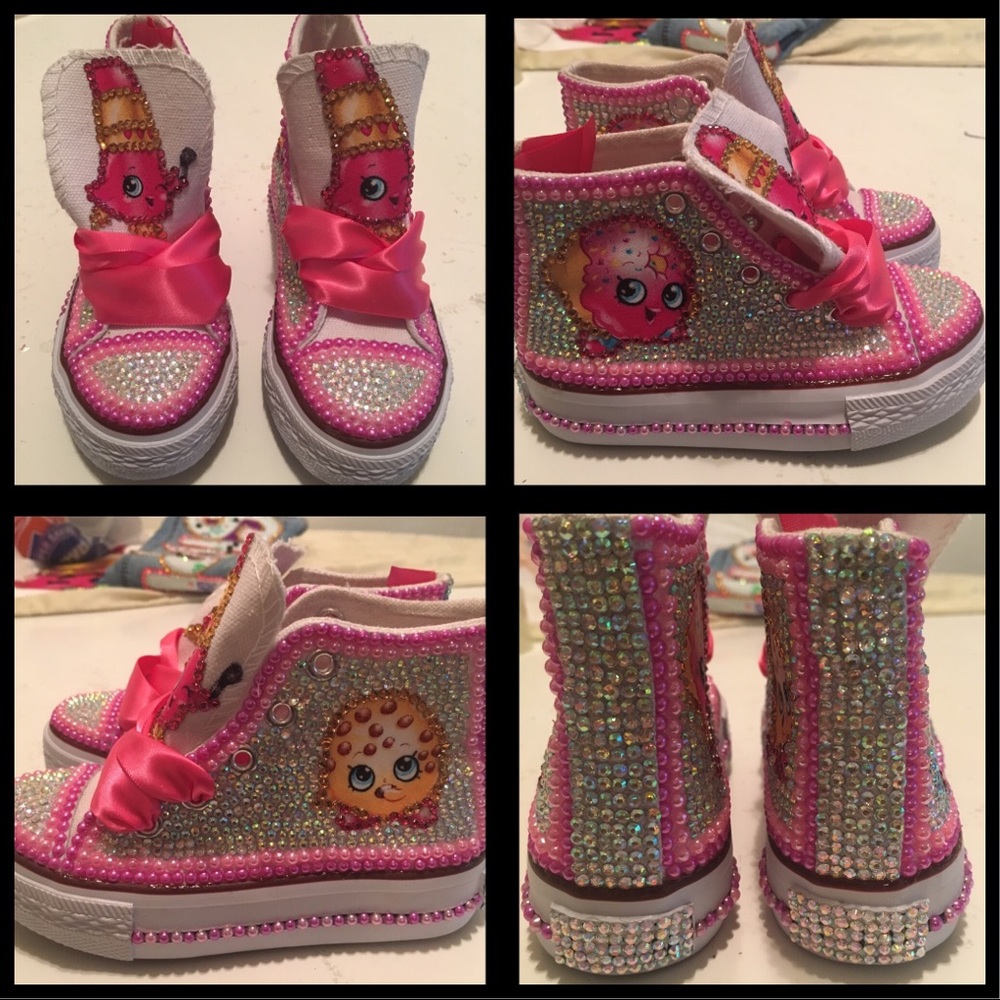 Shopkins canvas sneakers and tuxedo jacket